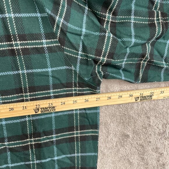 NEW Blake Shelton X Lands' End Men's 2XLT Green Plaid Flannel Shirt - Picture 5 of 9